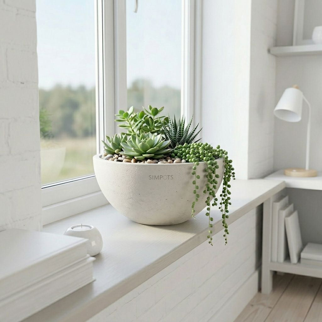 The Orb Sculptural Planter (White)