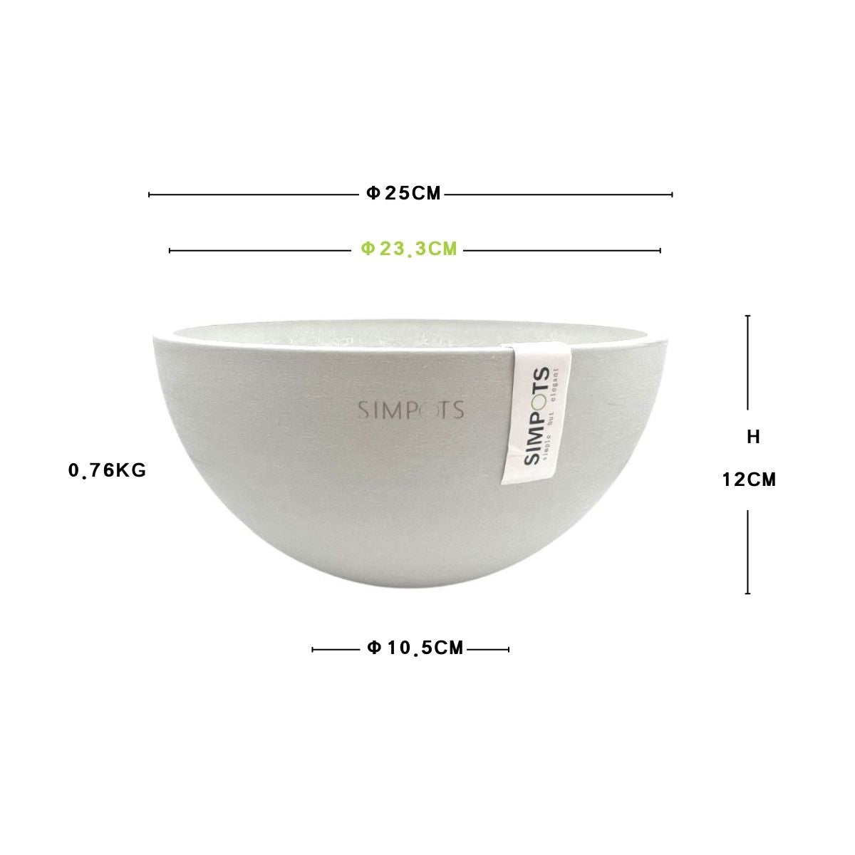 The Orb Sculptural Planter (White)