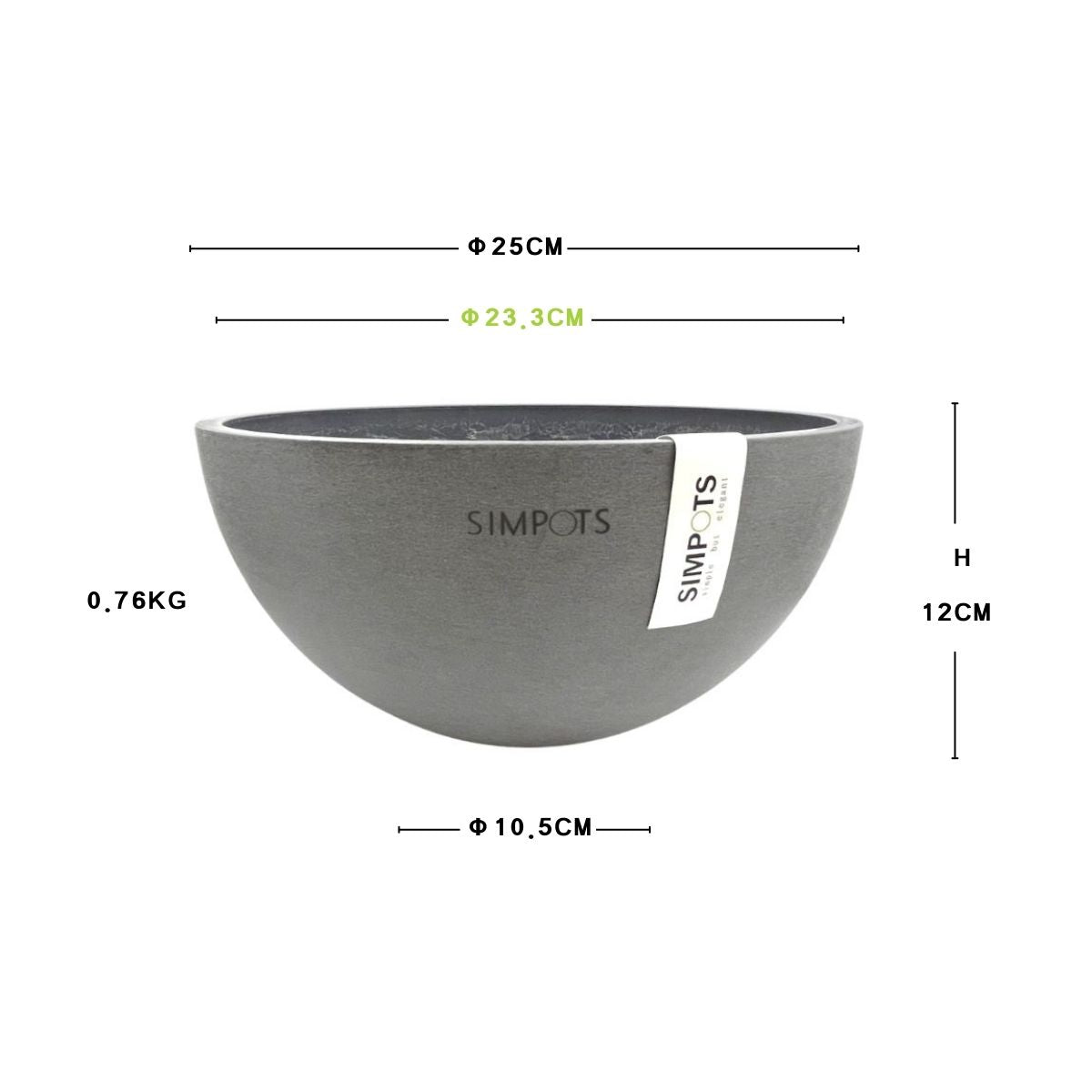 The Orb Sculptural Planter (Gray)