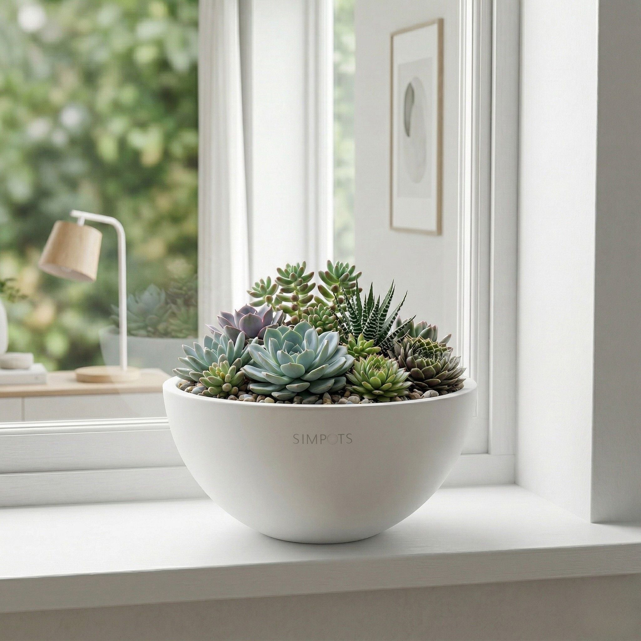 The Orb Sculptural Planter (White)