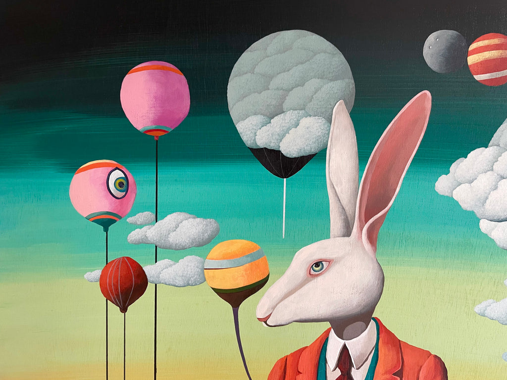 Self-Portrait of Mr. White Rabbit