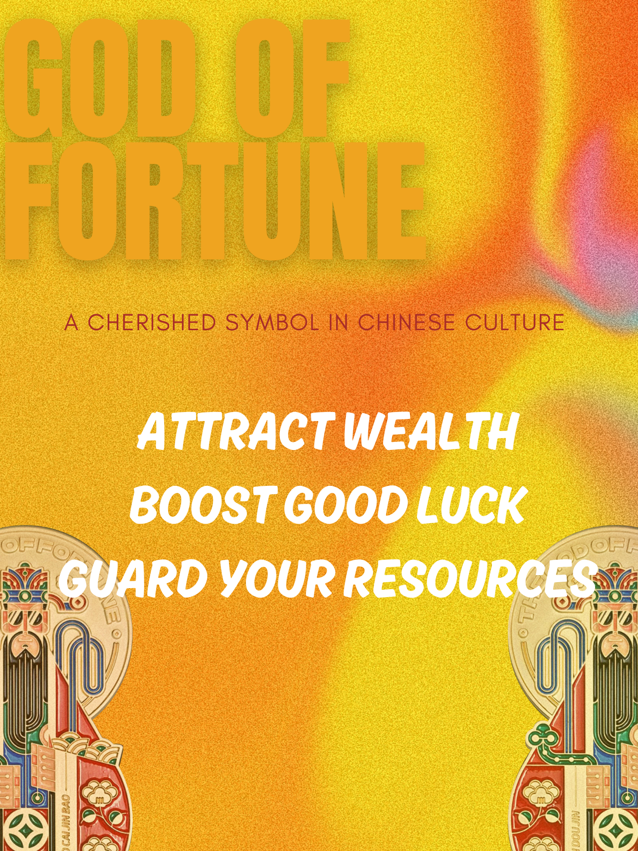 Fridge Magnets-God of Fortune, Mythical Guardians