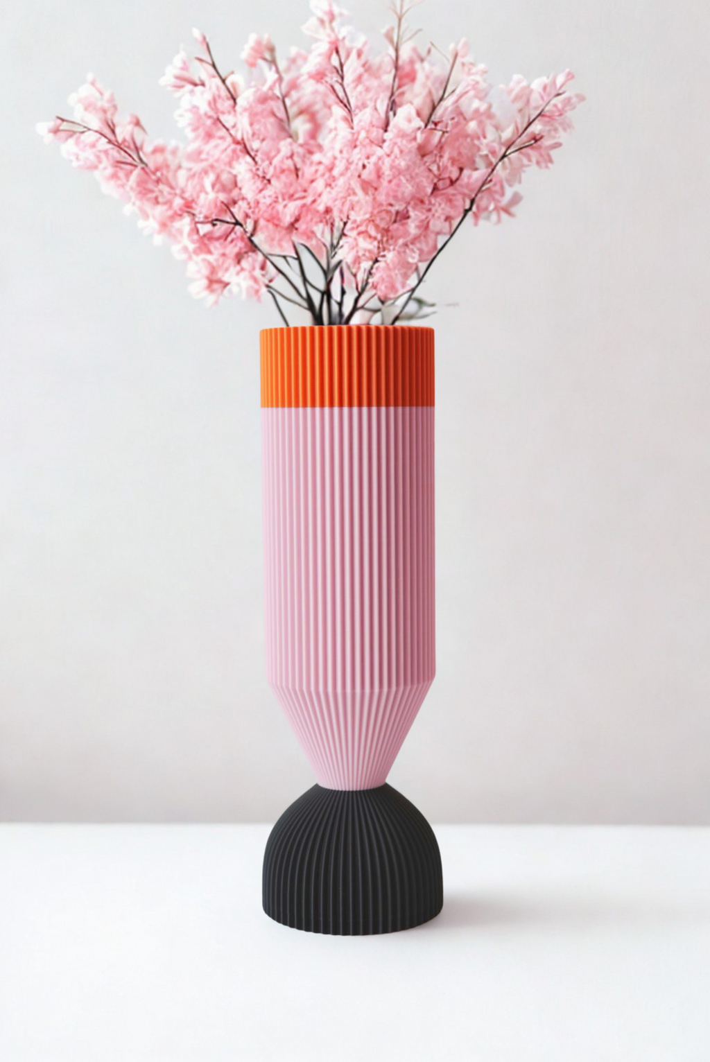 Modern Designer Vase — Minimalist Artistic Flower Vase (Pink3)