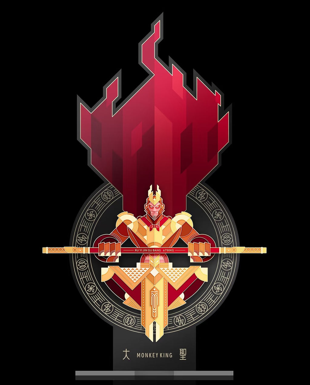 Fridge Magnets-Monkey King, Mythical Guardians