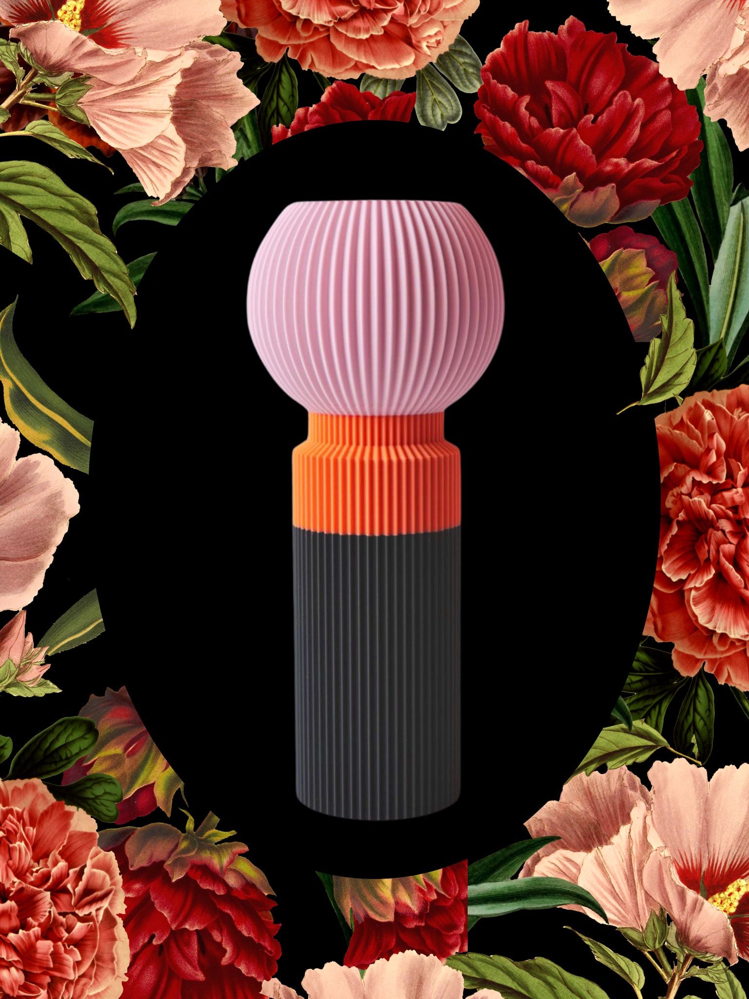 Modern Designer Vase — Minimalist Artistic Flower Vase (Pink3)