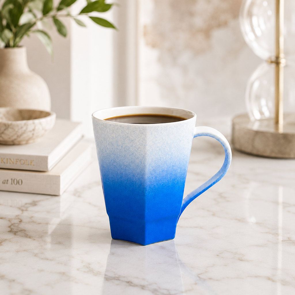 Singular Blue Gradient Ceramic Mug