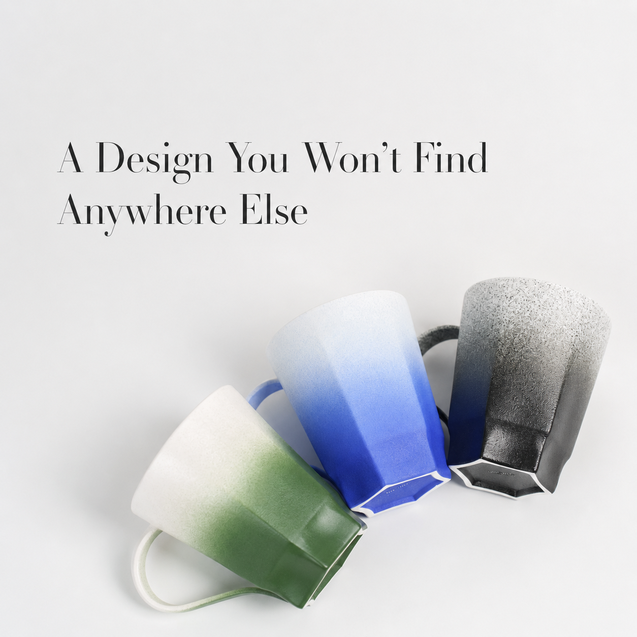 Singular Black Gradient Ceramic Mug