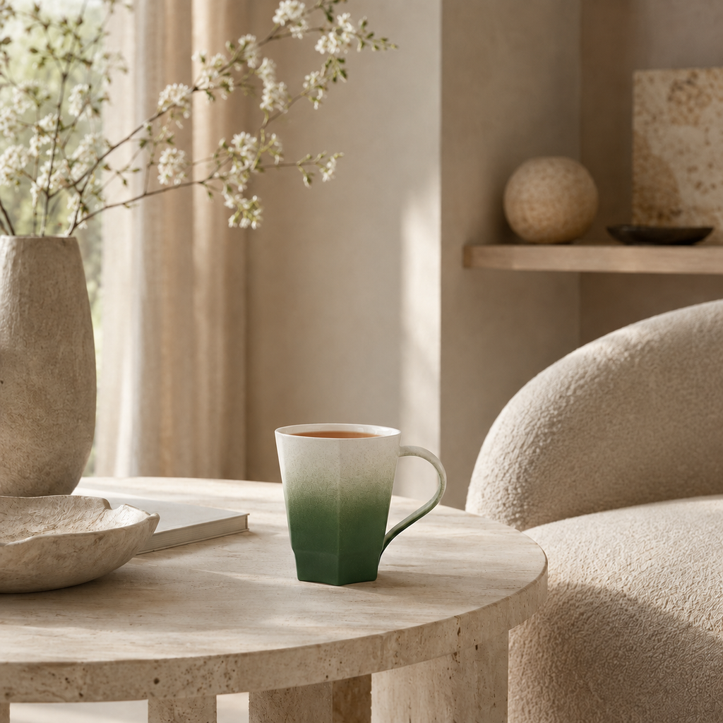 Singular Green Gradient Ceramic Mug