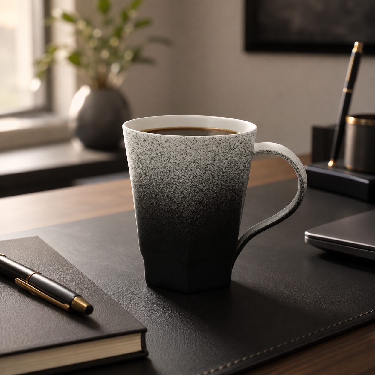 Singular Black Gradient Ceramic Mug