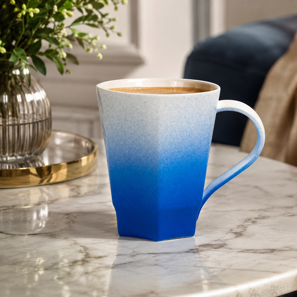 Singular Blue Gradient Ceramic Mug