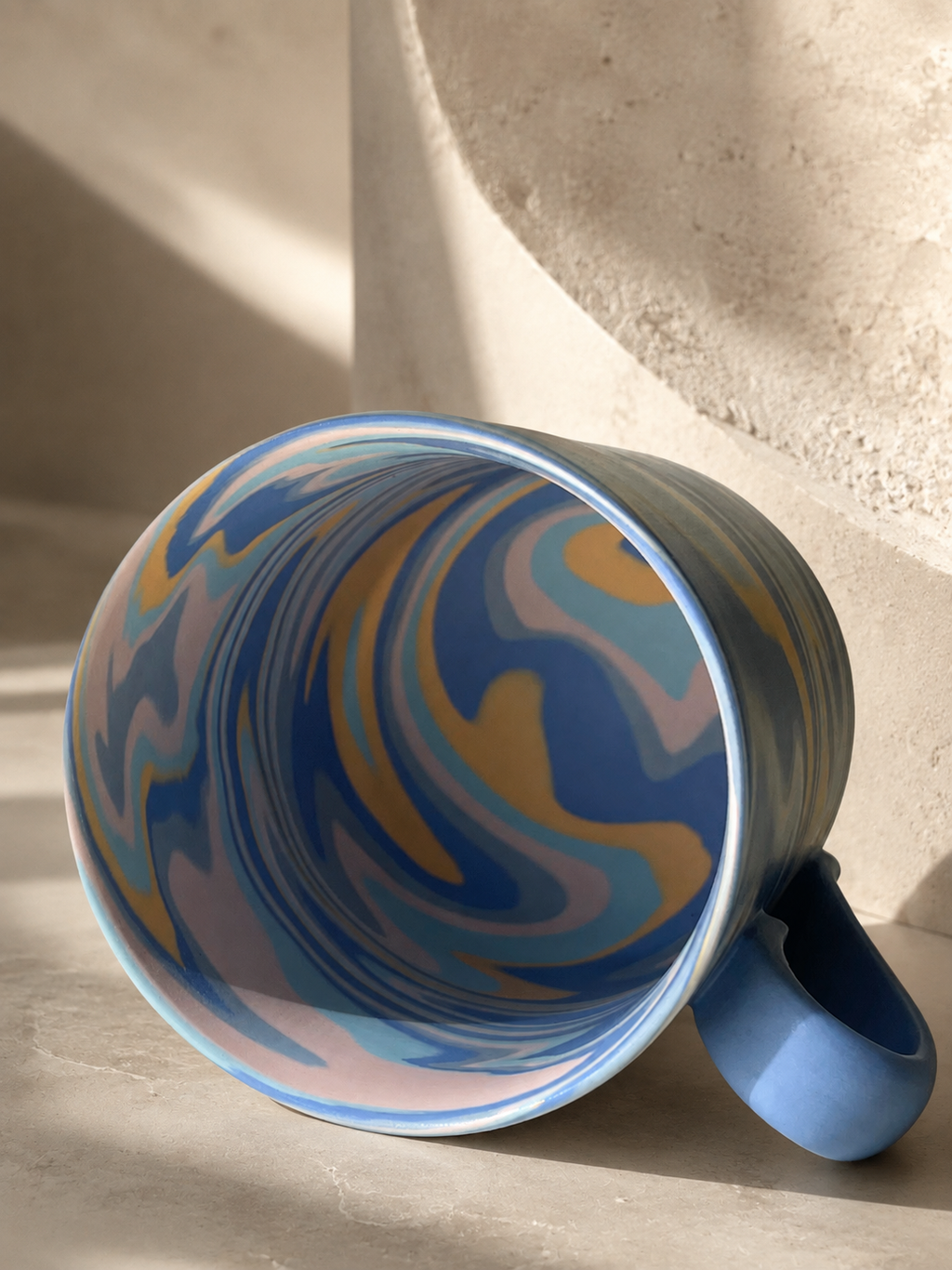 The Singular Fluid Mug (Blue & Yellow)