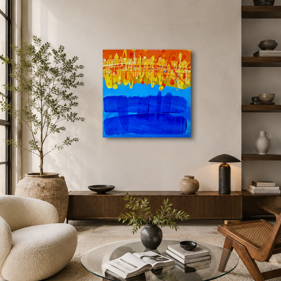 Composition in Amber & Azure, 2022