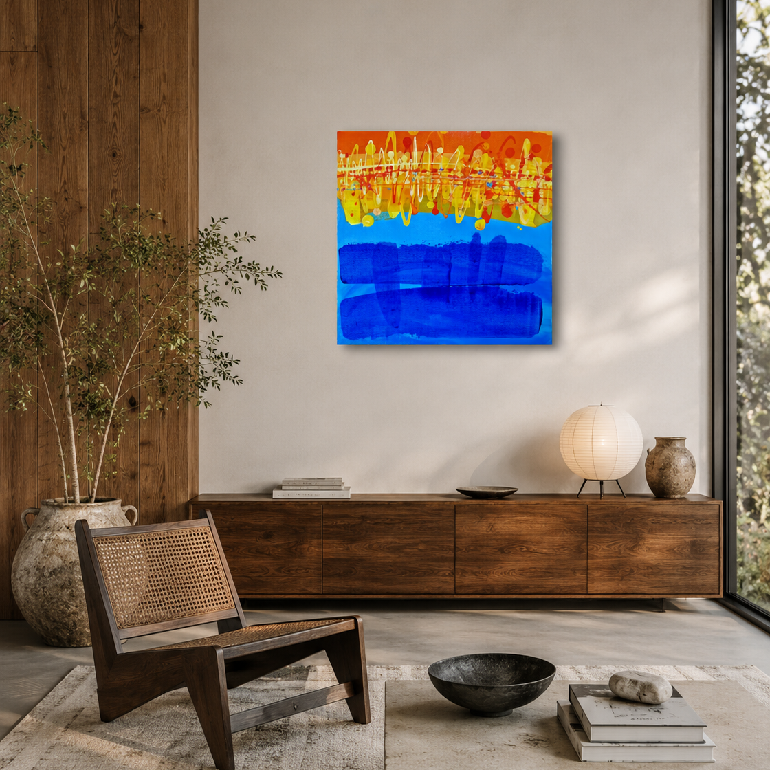 Composition in Amber & Azure, 2022