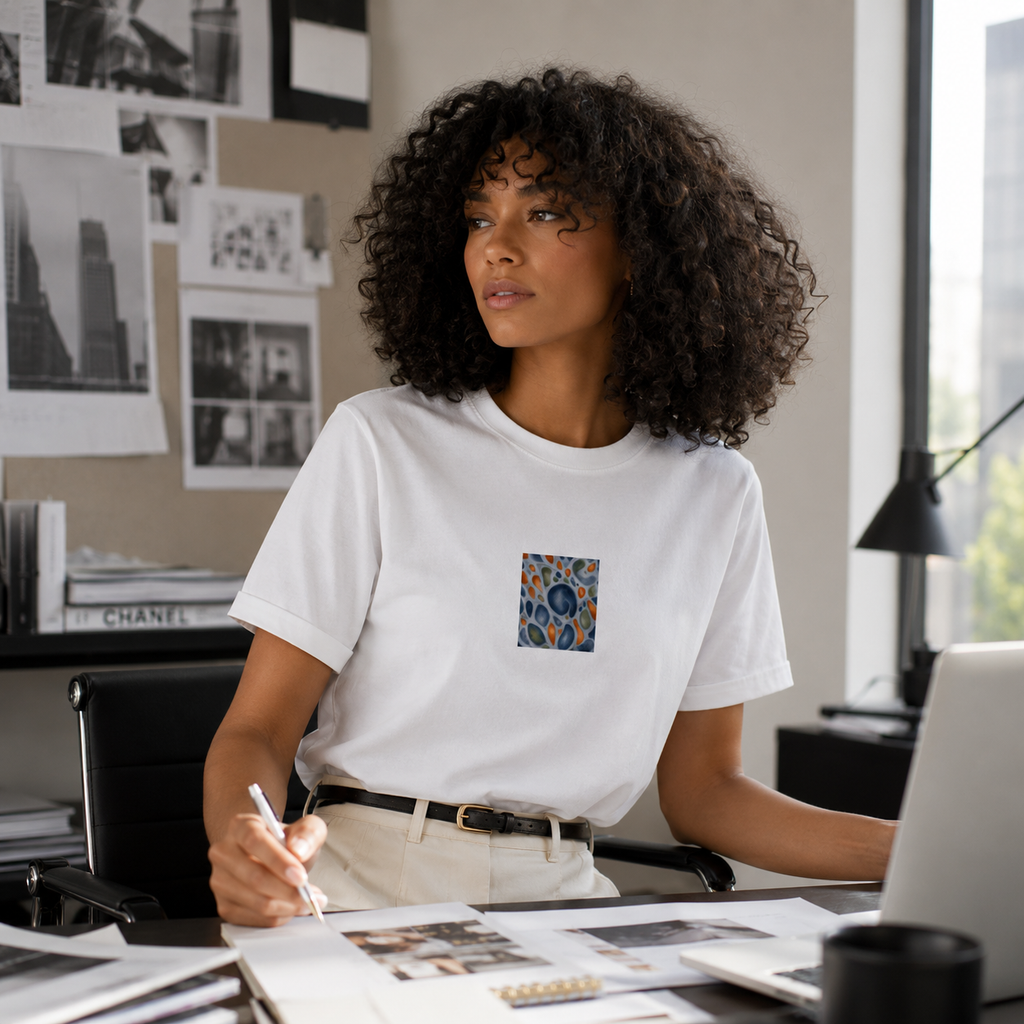 Azure Flow Organic T-Shirt