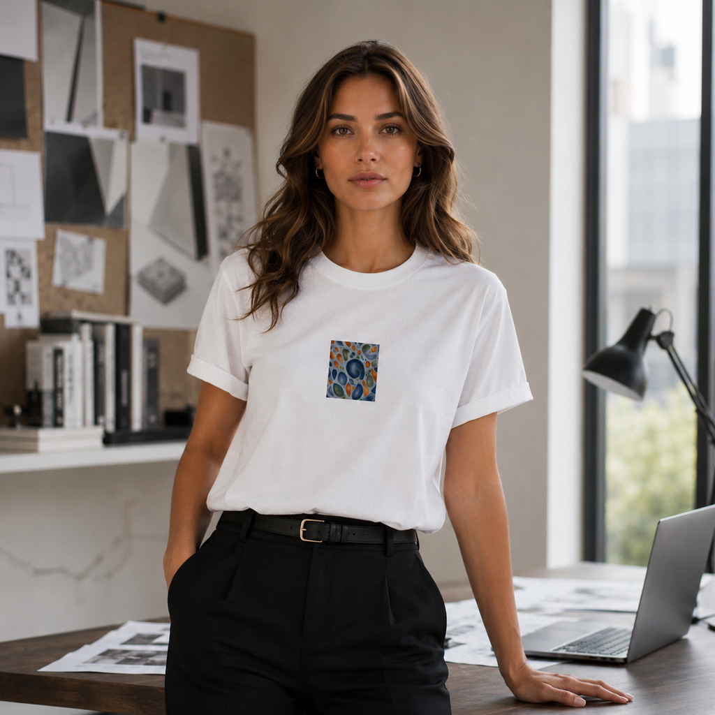 Azure Flow Organic T-Shirt