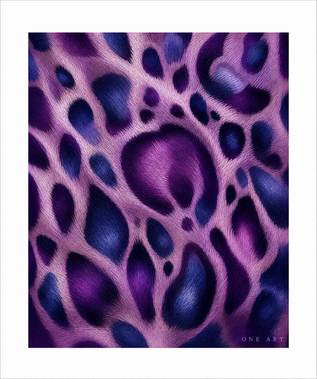 Violet Abstract Organic T-Shirt