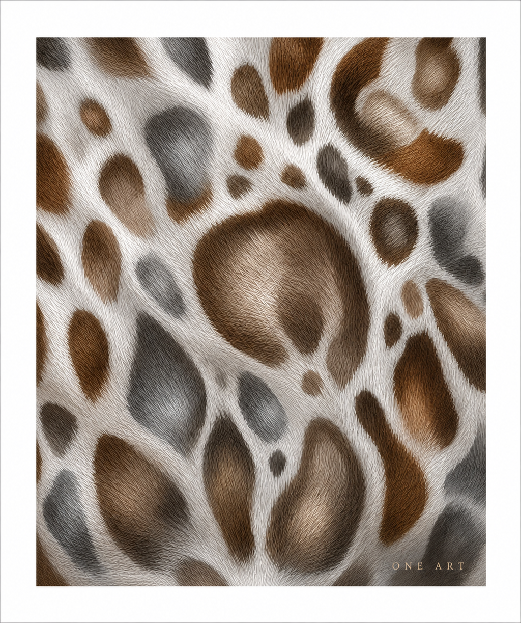 Leopard Abstract Organic T-Shirt