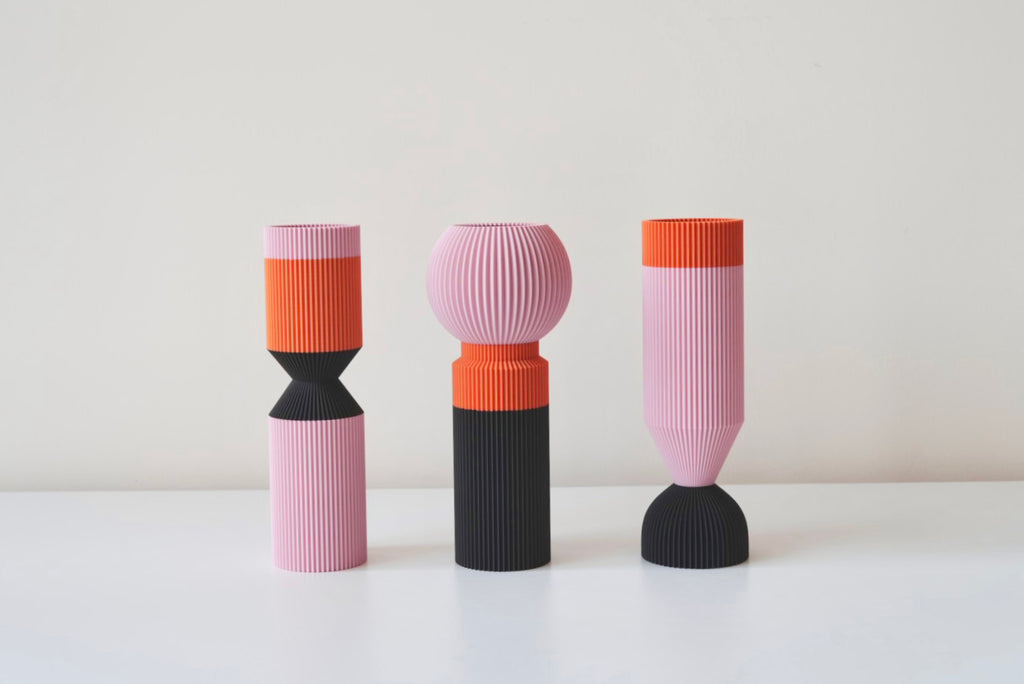Modern Designer Vase — Minimalist Artistic Flower Vase (Pink2)