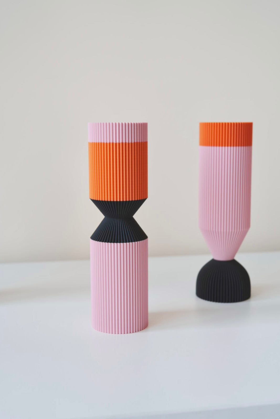 Modern Designer Vase — Minimalist Artistic Flower Vase (Pink1)