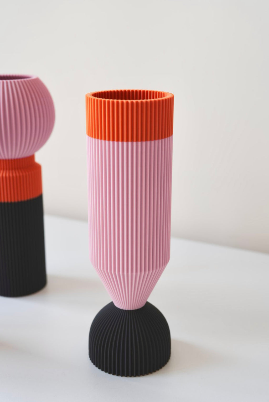 Modern Designer Vase — Minimalist Artistic Flower Vase (Pink3)