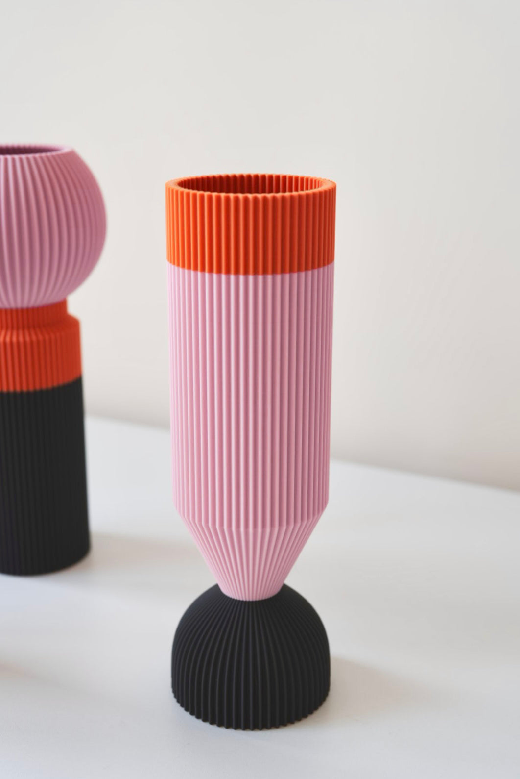 Modern Designer Vase — Minimalist Artistic Flower Vase (Pink3)
