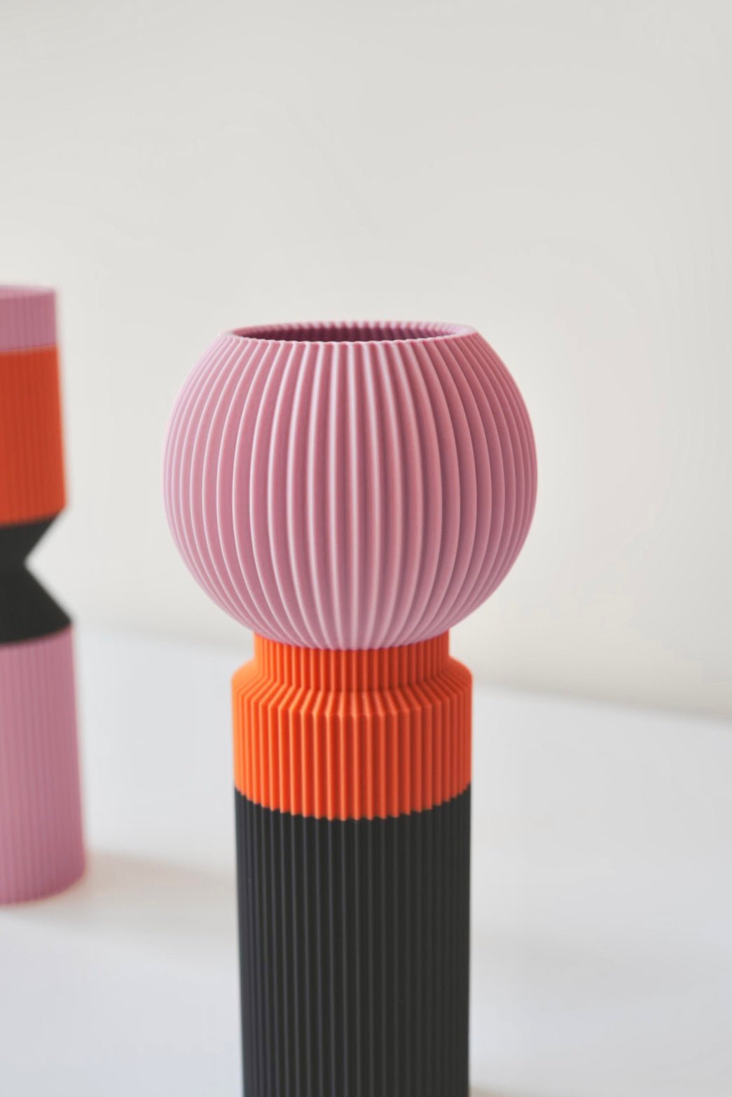 Modern Designer Vase — Minimalist Artistic Flower Vase (Pink2)