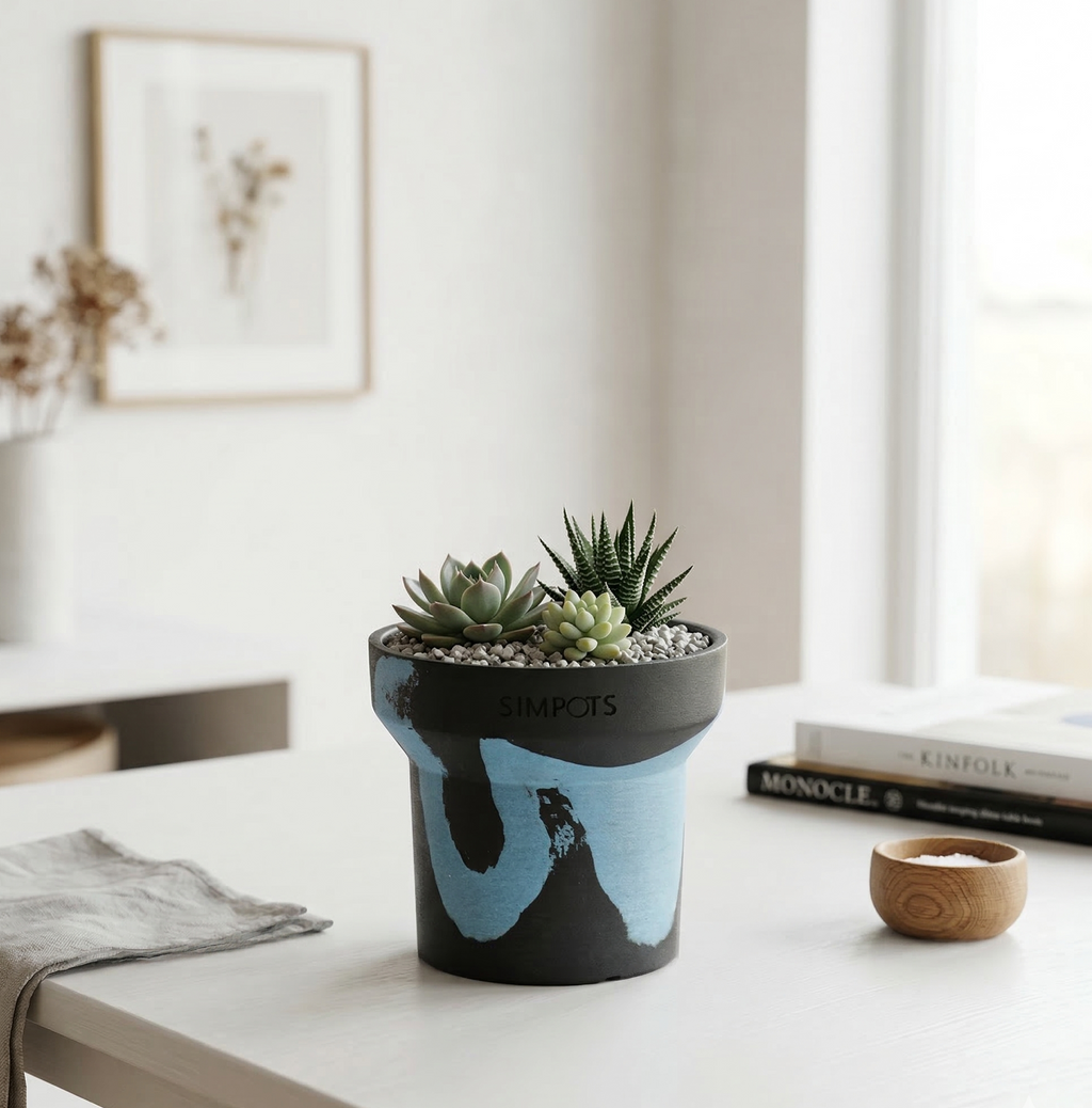 Flow Within: One-of-a-Kind Stone Planter (Small)