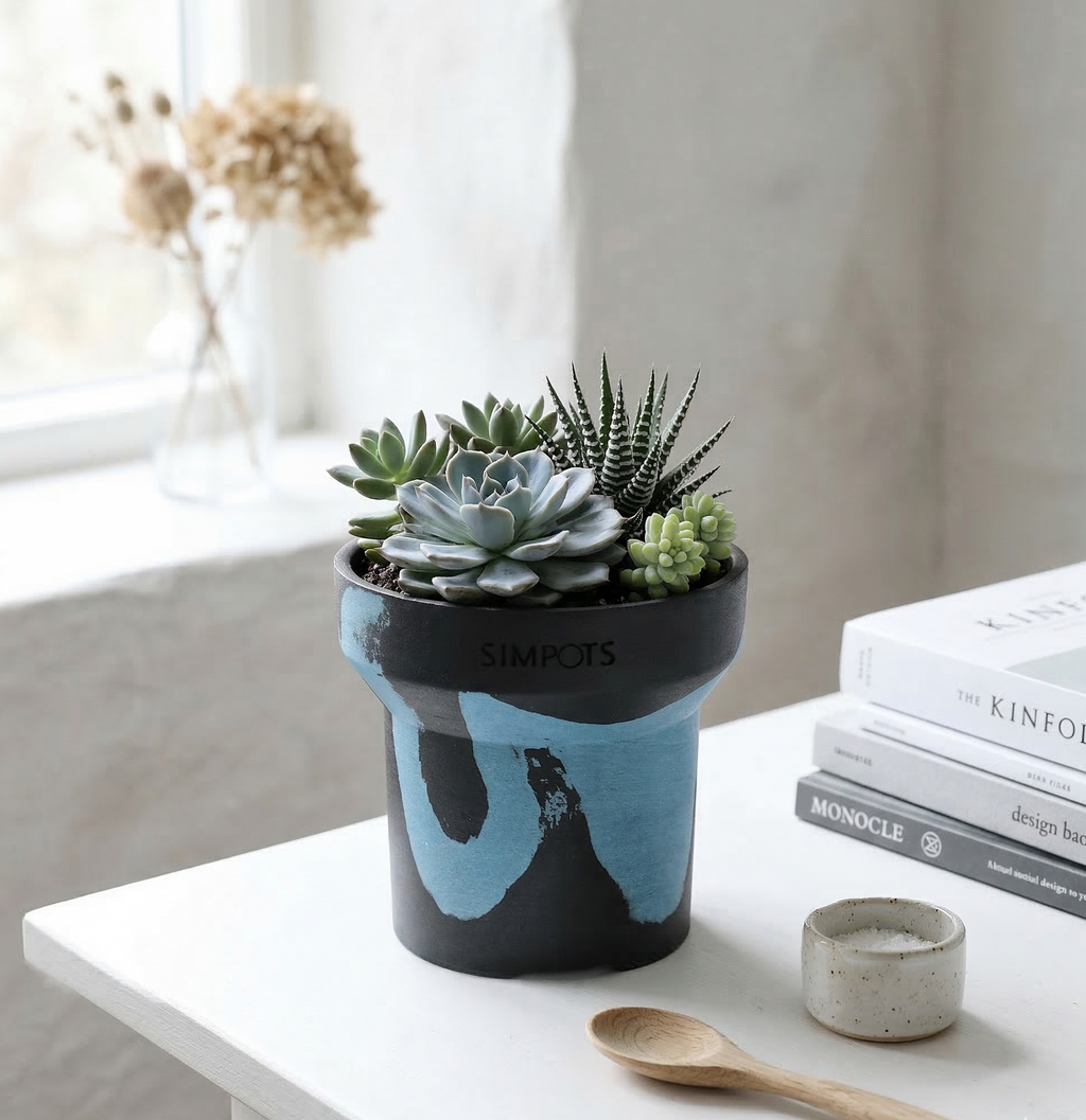 Flow Within: One-of-a-Kind Stone Planter (Small)