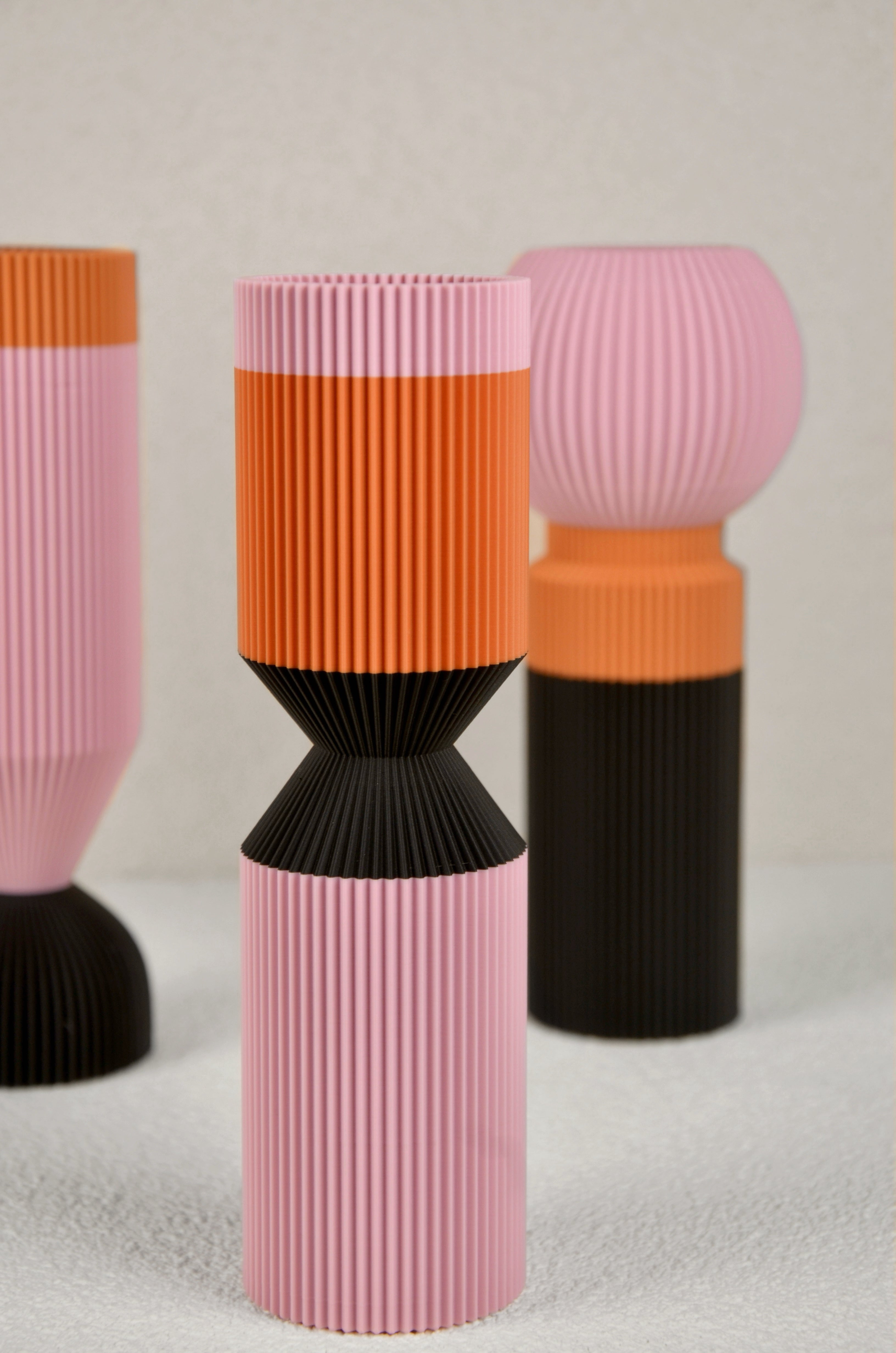 Modern Designer Vase — Minimalist Artistic Flower Vase (Pink1)