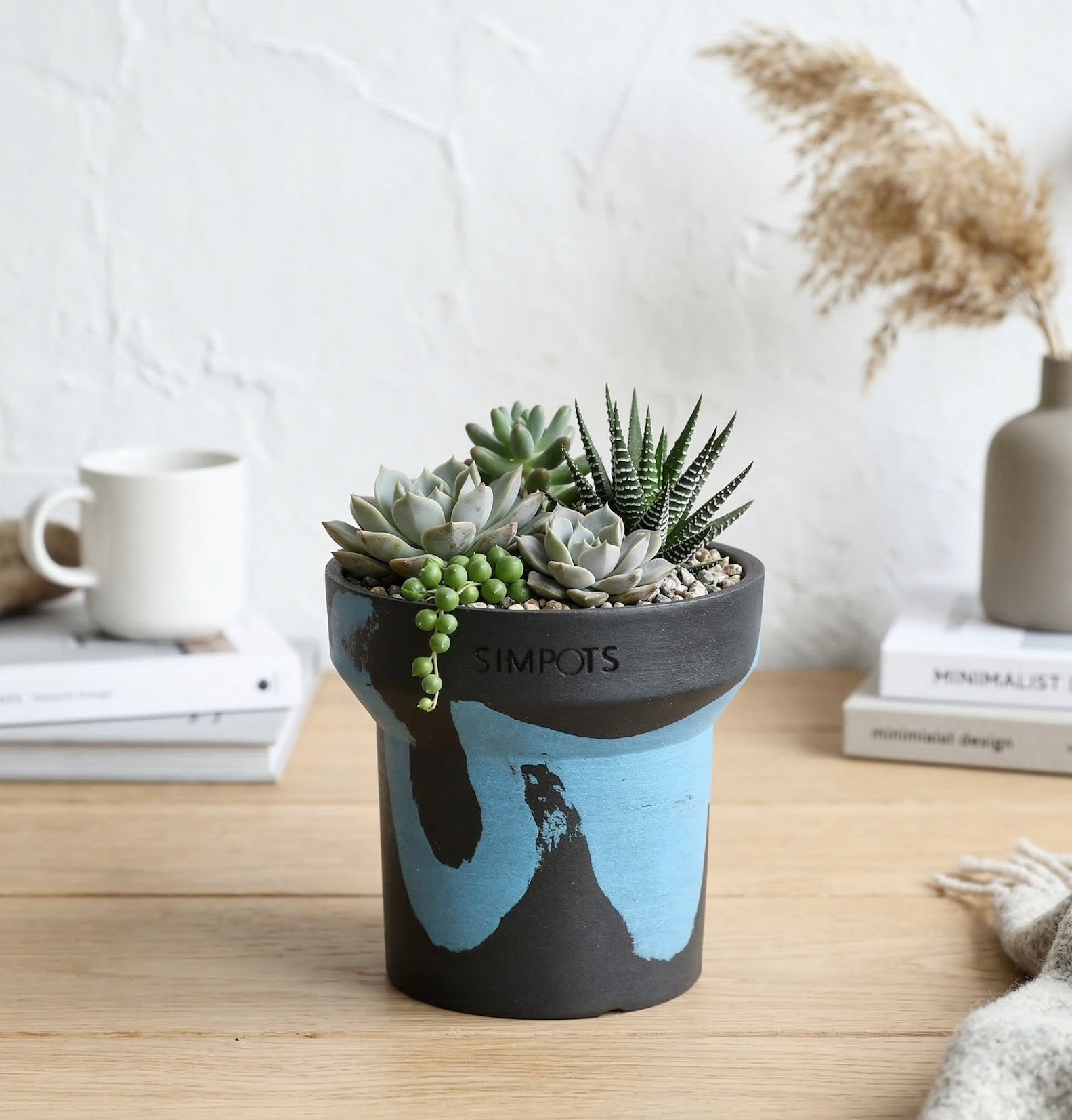 Flow Within: One-of-a-Kind Stone Planter (Small)