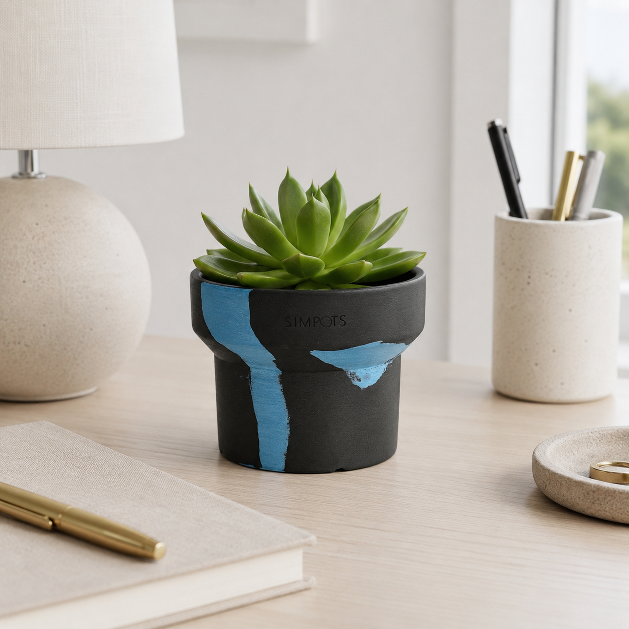 Flow Within: One-of-a-Kind Stone Planter (Large)