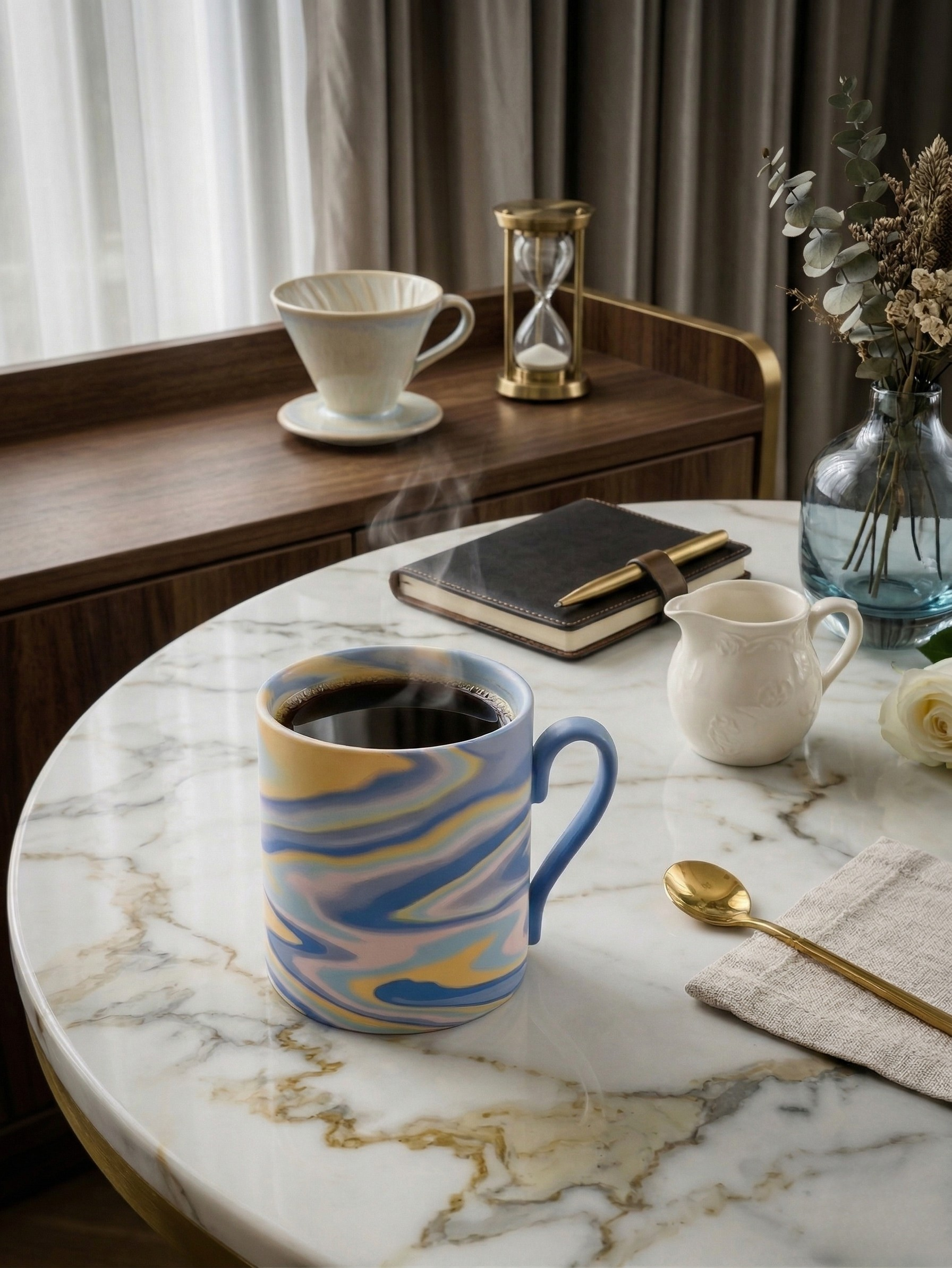 The Singular Fluid Mug (Blue & Yellow)