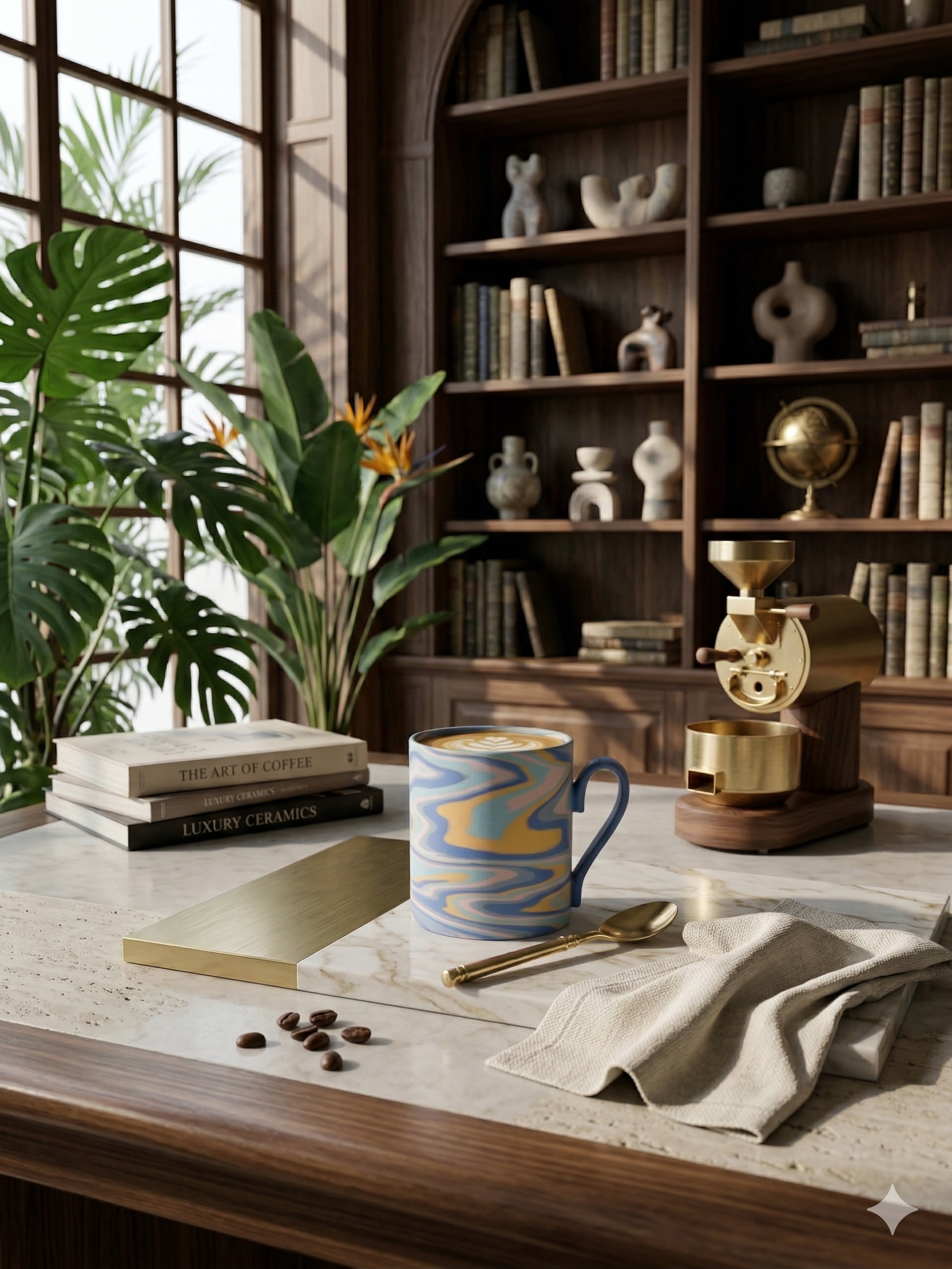 The Singular Fluid Mug (Blue & Yellow)