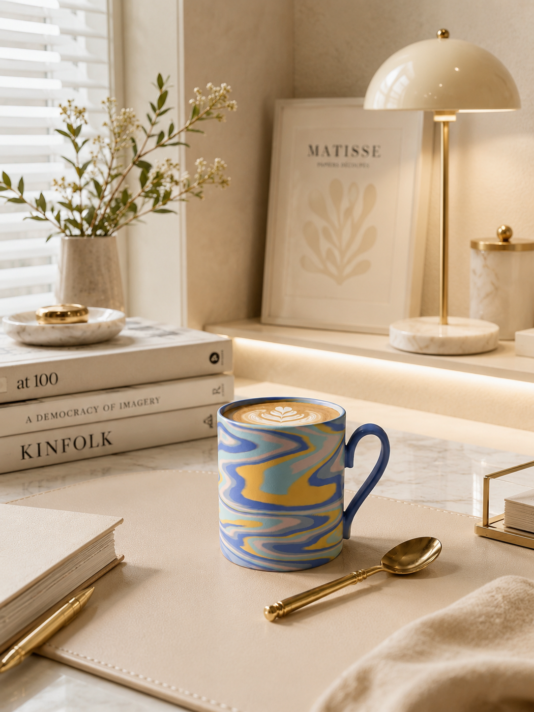 The Singular Fluid Mug (Blue & Yellow)