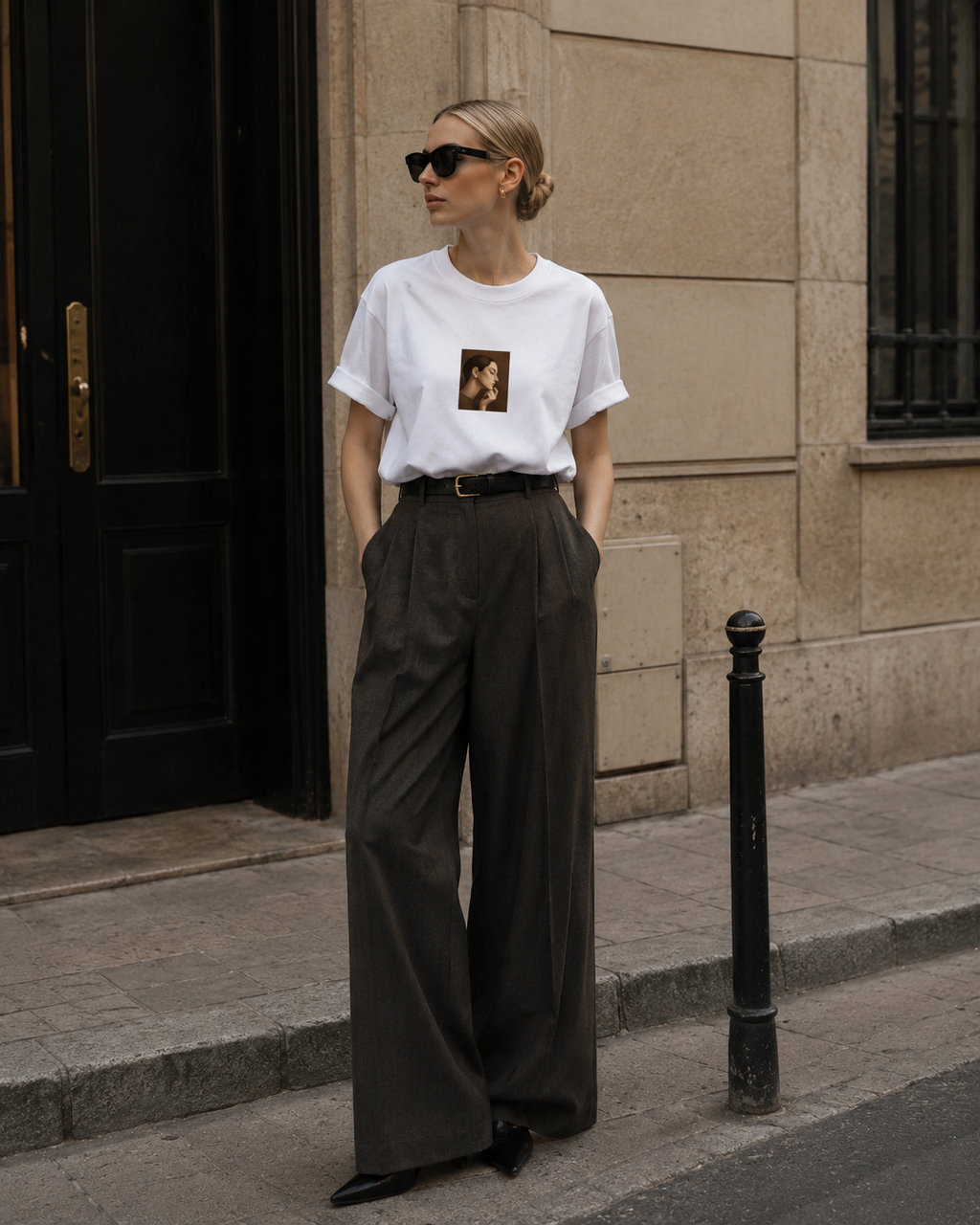 Silent Muse | Wearable Art T-Shirt (brown)