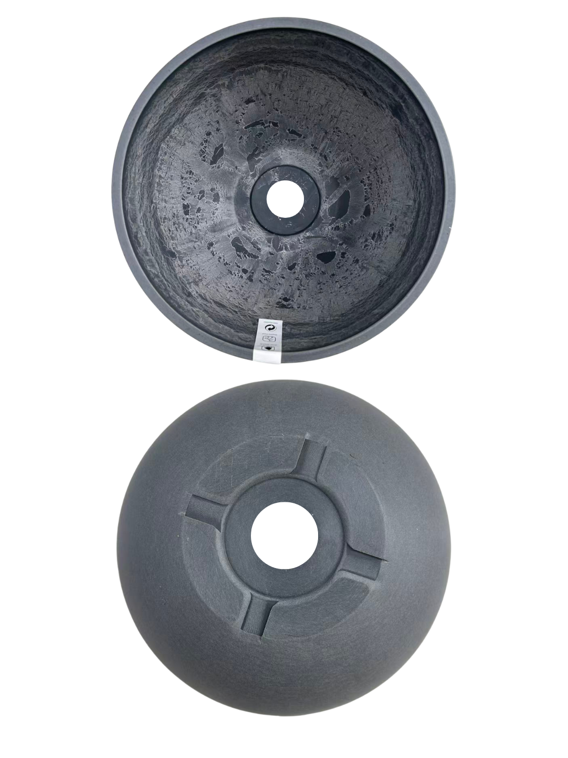 The Orb Sculptural Planter (Gray)