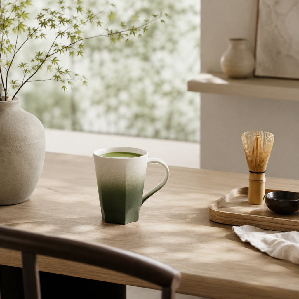 Singular Green Gradient Ceramic Mug
