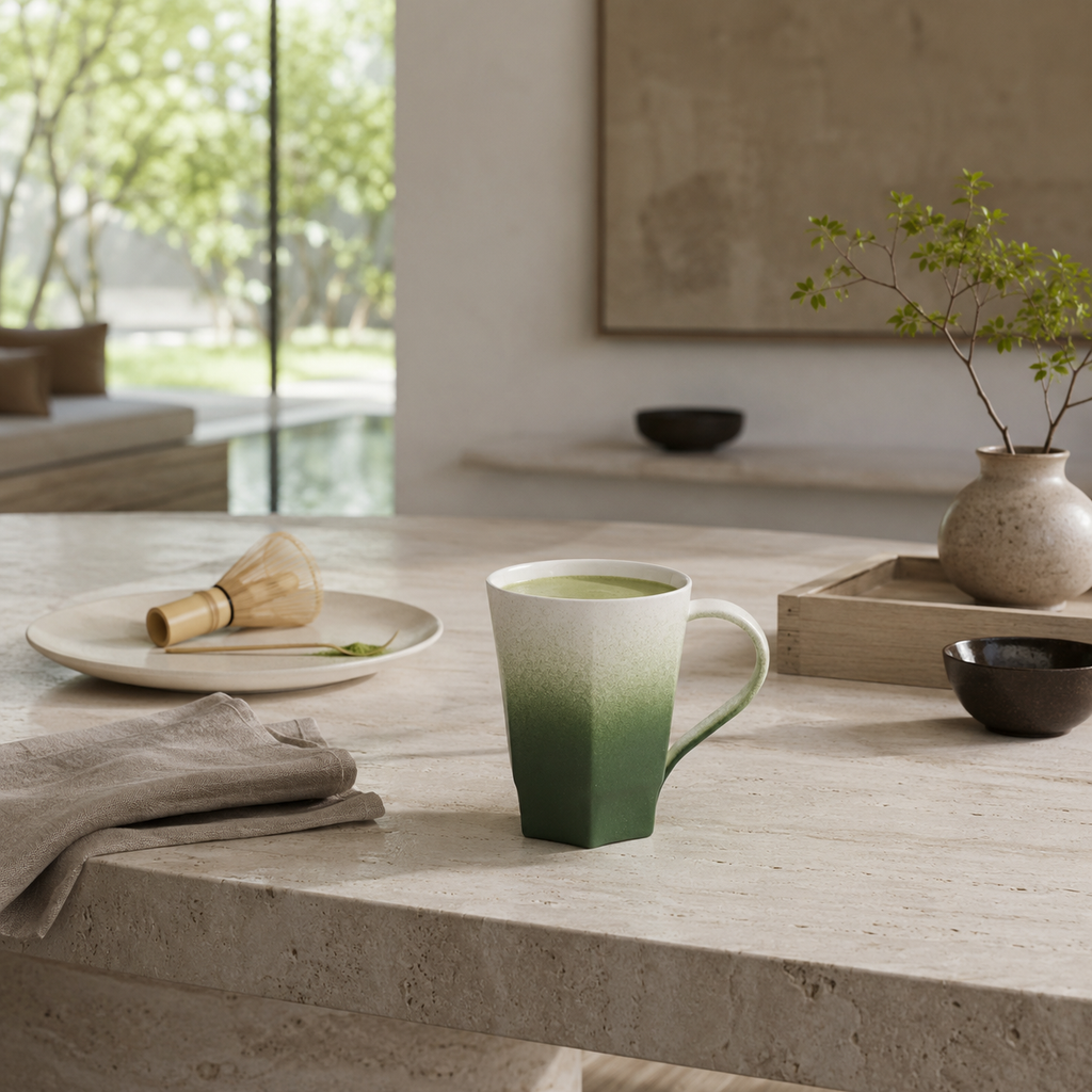 Singular Green Gradient Ceramic Mug