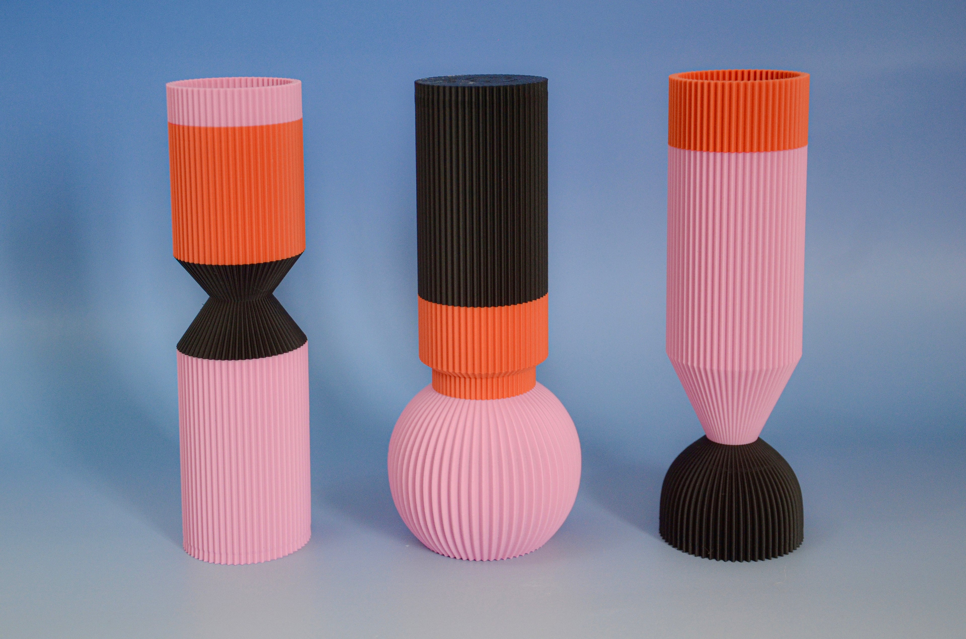 Modern Designer Vase — Minimalist Artistic Flower Vase (Pink1)