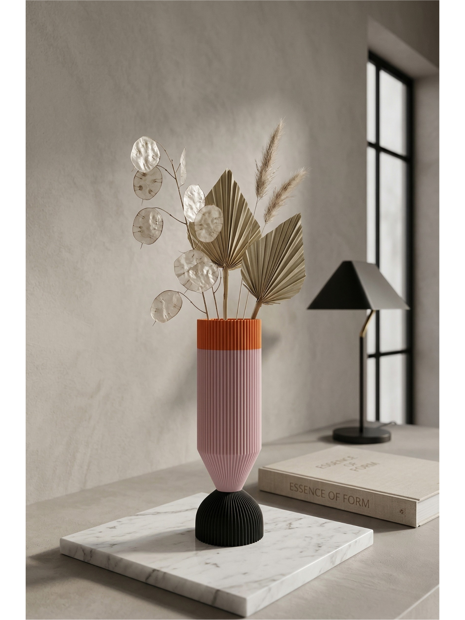 Modern Designer Vase — Minimalist Artistic Flower Vase (Pink2)