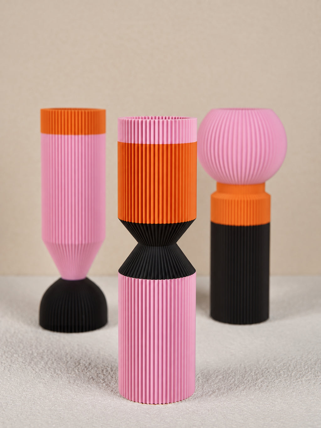 Modern Designer Vase — Minimalist Artistic Flower Vase (Pink3)